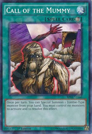 Call of the Mummy (Shatterfoil) (Shatterfoil Rare) [BP03-EN146] 1st Edition