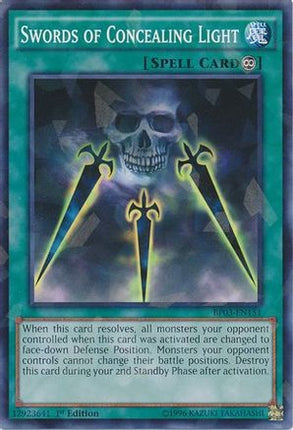 Swords of Concealing Light (Shatterfoil) (Shatterfoil Rare) [BP03-EN151] 1st Edition