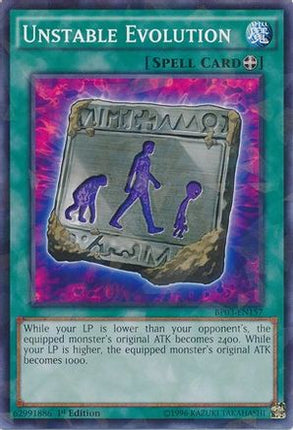 Unstable Evolution (Shatterfoil) (Shatterfoil Rare) [BP03-EN157] 1st Edition