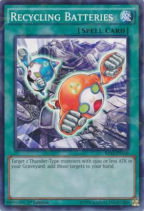 Recycling Batteries (Shatterfoil) (Shatterfoil Rare) [BP03-EN158] 1st Edition