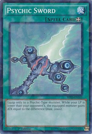 Psychic Sword (Shatterfoil) (Shatterfoil Rare) [BP03-EN163] 1st Edition
