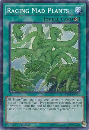 Raging Mad Plants (Shatterfoil) (Shatterfoil Rare) [BP03-EN165] 1st Edition