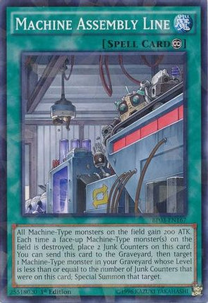 Machine Assembly Line (Shatterfoil) (Shatterfoil Rare) [BP03-EN167] 1st Edition