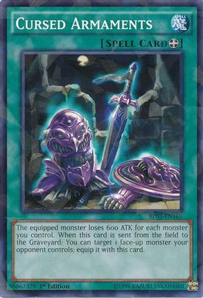 Cursed Armaments (Shatterfoil) (Shatterfoil Rare) [BP03-EN169] 1st Edition