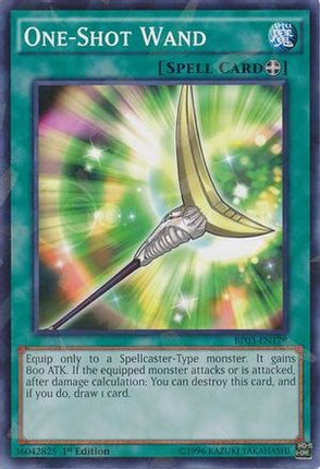 One-Shot Wand (Shatterfoil) (Shatterfoil Rare) [BP03-EN179] 1st Edition