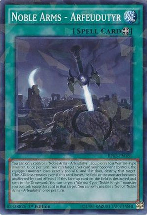 Noble Arms - Arfeudutyr (Shatterfoil) (Shatterfoil Rare) [BP03-EN181] 1st Edition