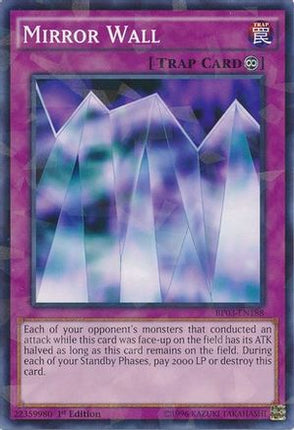 Mirror Wall (Shatterfoil) (Shatterfoil Rare) [BP03-EN188] 1st Edition