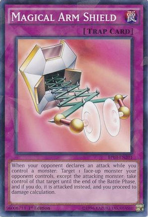 Magical Arm Shield (Shatterfoil) (Shatterfoil Rare) [BP03-EN201] 1st Edition