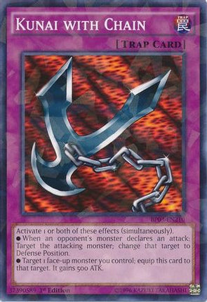 Kunai with Chain (Shatterfoil) (Shatterfoil Rare) [BP03-EN210] 1st Edition