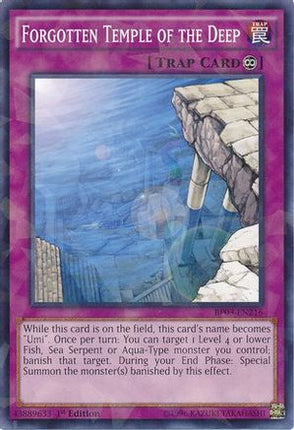 Forgotten Temple of the Deep (Shatterfoil) (Shatterfoil Rare) [BP03-EN216] 1st Edition