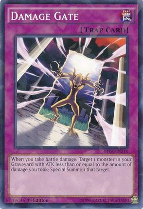 Damage Gate (Shatterfoil) (Shatterfoil Rare) [BP03-EN218] 1st Edition