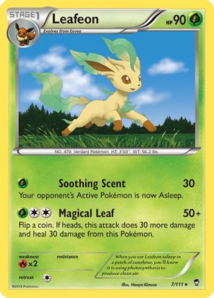Leafeon - 7/106 [XY - Furious Fists] Reverse Holofoil