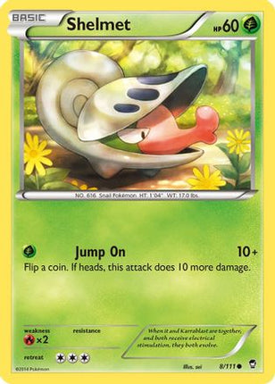 Shelmet - 8/106 [XY - Furious Fists] Reverse Holofoil