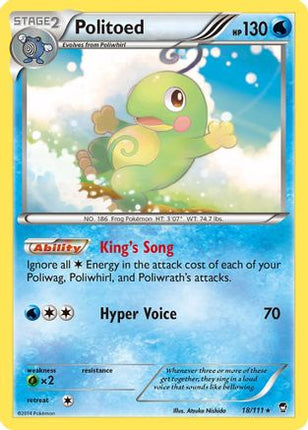 Politoed - 18/106 [XY - Furious Fists] Reverse Holofoil