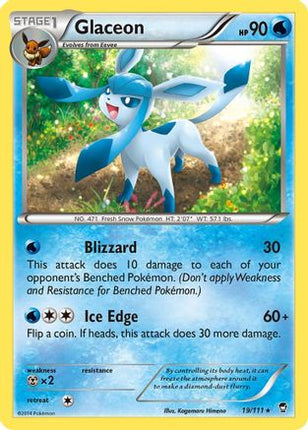 Glaceon - 19/106 [XY - Furious Fists] Reverse Holofoil