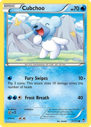 Cubchoo - 21/106 [XY - Furious Fists]