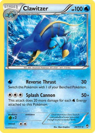 Clawitzer - 24/106 [XY - Furious Fists] Reverse Holofoil