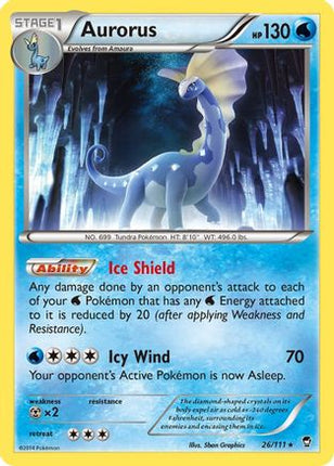 Aurorus - 26/106 [XY - Furious Fists] Reverse Holofoil