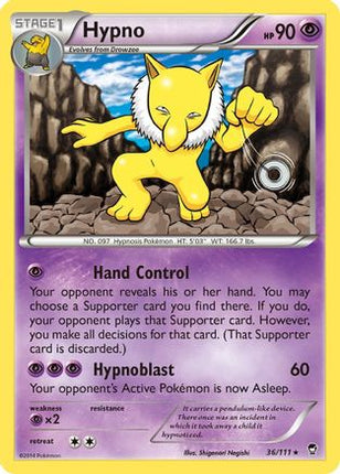Hypno - 36/106 [XY - Furious Fists] Reverse Holofoil