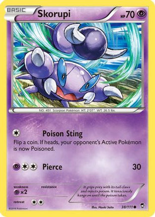 Skorupi - 38/106 [XY - Furious Fists] Reverse Holofoil