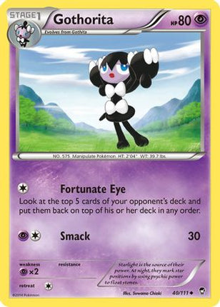 Gothorita - 40/106 [XY - Furious Fists] Reverse Holofoil