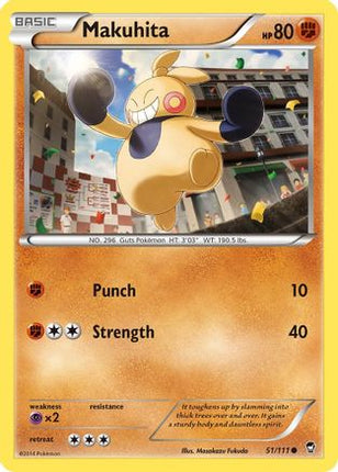 Makuhita - 51/106 [XY - Furious Fists] Reverse Holofoil