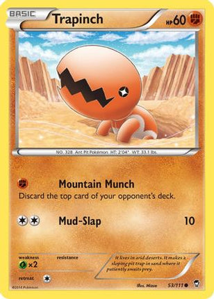 Trapinch - 53/106 [XY - Furious Fists] Reverse Holofoil