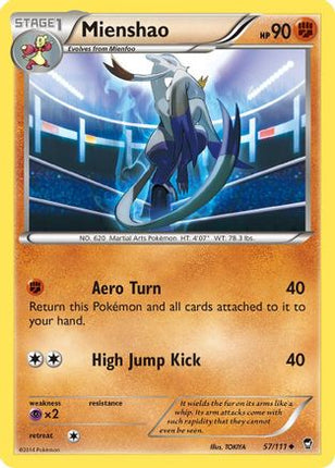 Mienshao - 57/106 [XY - Furious Fists]