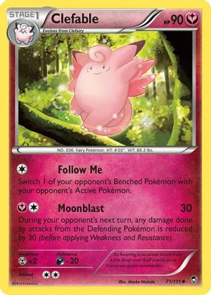 Clefable - 71/106 [XY - Furious Fists]