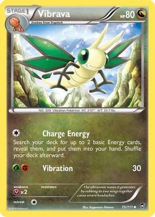 Vibrava - 75/106 [XY - Furious Fists] Reverse Holofoil