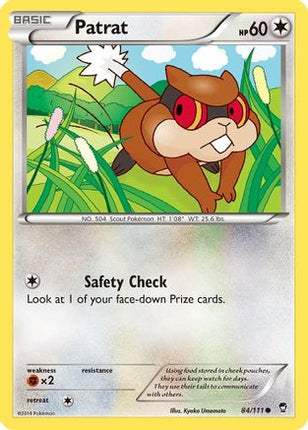 Patrat - 84/106 [XY - Furious Fists] Reverse Holofoil