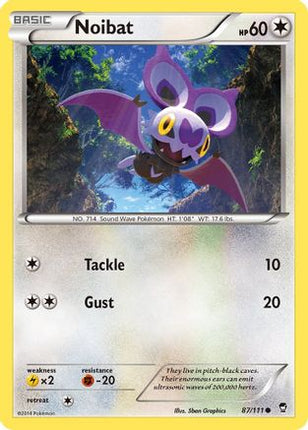 Noibat - 87/106 [XY - Furious Fists] Reverse Holofoil