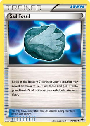Sail Fossil - 98/106 [XY - Furious Fists] Reverse Holofoil
