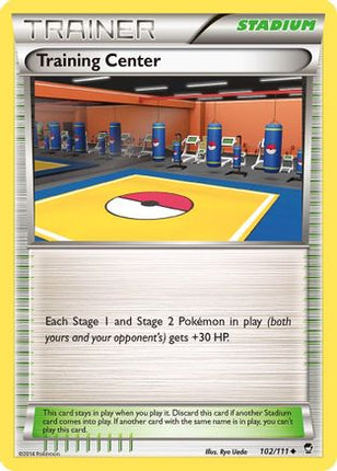Training Center - 102/106 [XY - Furious Fists] Reverse Holofoil