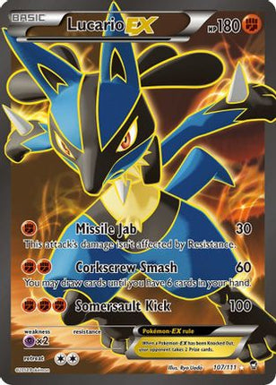 Lucario EX (107 Full Art) - 107/106 [XY - Furious Fists] Holofoil