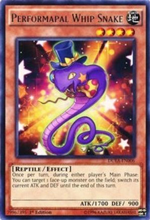 Performapal Whip Snake (Rare) [DUEA-EN006] Unlimited