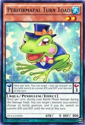 Performapal Turn Toad (Rare) [DUEA-EN010] 1st Edition