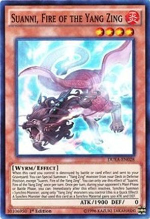 Suanni, Fire of the Yang Zing (Super Rare) [DUEA-EN028] 1st Edition