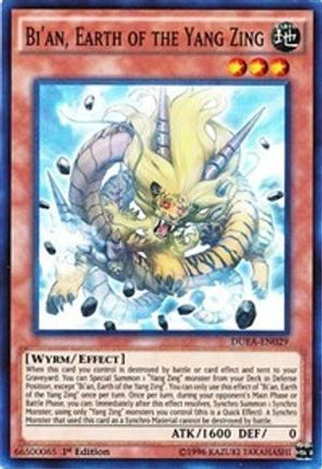 Bi'an, Earth of the Yang Zing (Super Rare) [DUEA-EN029] Unlimited