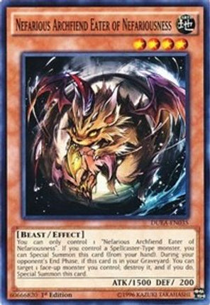 Nefarious Archfiend Eater of Nefariousness (Common / Short Print) [DUEA-EN035] 1st Edition