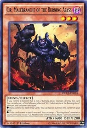 Cir, Malebranche of the Burning Abyss (Rare) [DUEA-EN084] 1st Edition