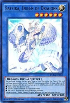 Saffira, Queen of Dragons (Ultra Rare) [DUEA-EN050] 1st Edition