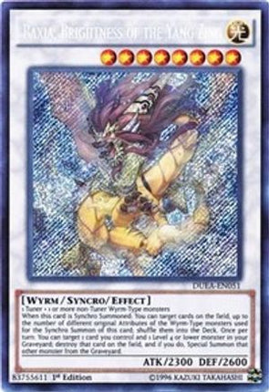 Baxia, Brightness of the Yang Zing (Secret Rare) [DUEA-EN051] 1st Edition