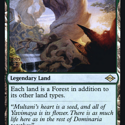 Yavimaya, Cradle of Growth [Modern Horizons 2 Promos] Prerelease Foil