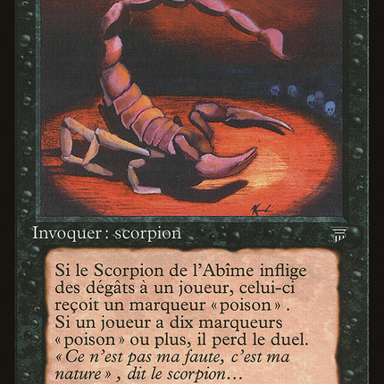 Pit Scorpion - Scorpion de l'Abime  [Renaissance]
