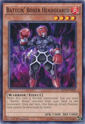 Battlin' Boxer Headgeared (Common / Short Print) [MP14-EN002] Unlimited