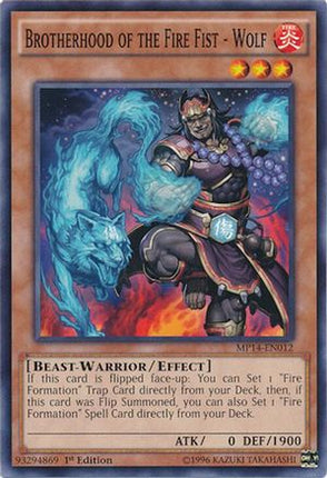 Brotherhood of the Fire Fist - Wolf (Common / Short Print) [MP14-EN012] 1st Edition
