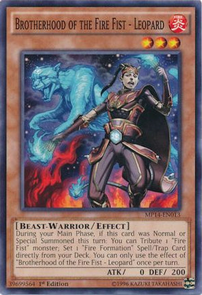 Brotherhood of the Fire Fist - Leopard (Common / Short Print) [MP14-EN013] Unlimited