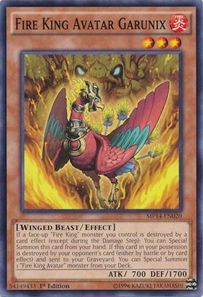 Fire King Avatar Garunix (Common / Short Print) [MP14-EN020] Unlimited