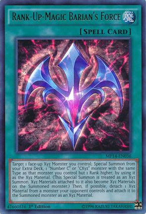 Rank-Up-Magic Barian's Force (Ultra Rare) [MP14-EN036] 1st Edition